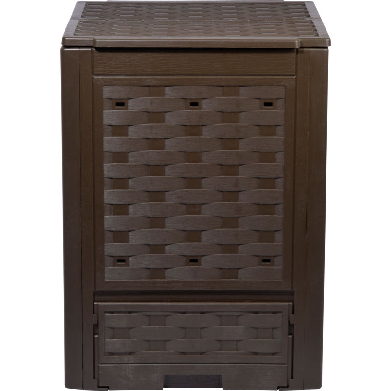 Hulet Plastic Stationary Composter with Latching Lid