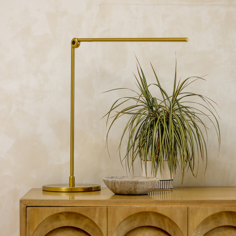 Brass Adjustable Touch Sensor LED Desk Lamp