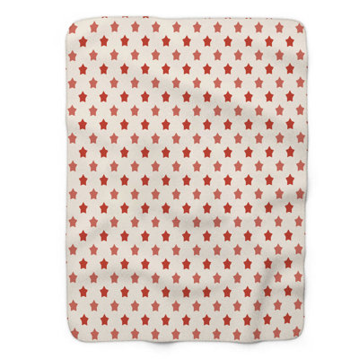 Grass Red - 1 Piece Premium Sherpa Blanket 0034