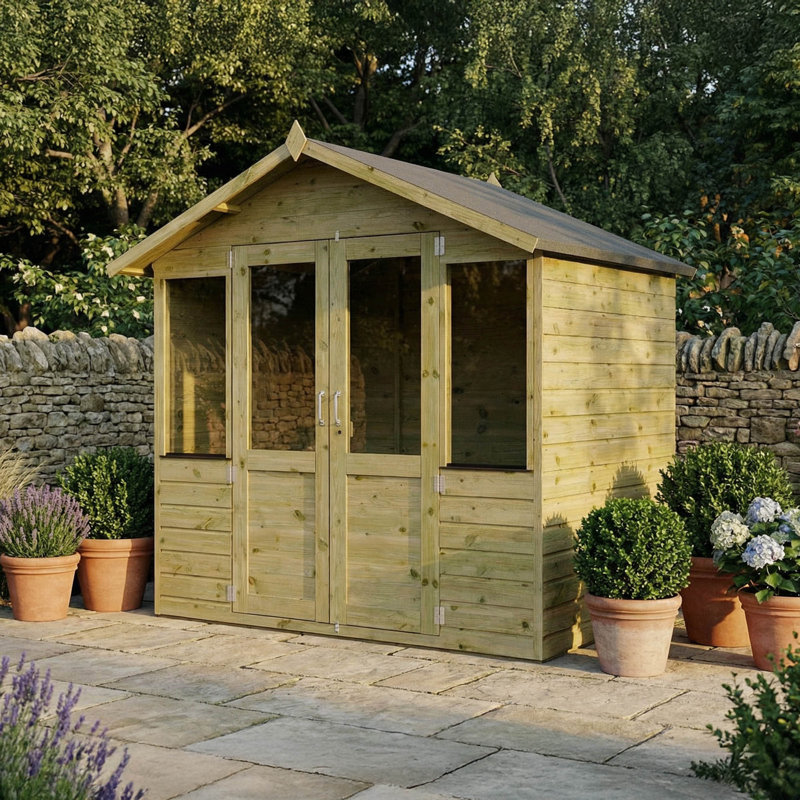 Mercia 7 x 5ft Traditional Summerhouse, Yes