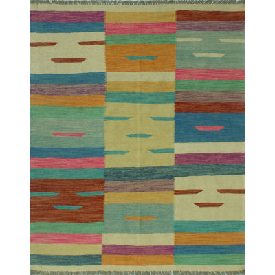 Brendalis Wool Striped Indoor Rug