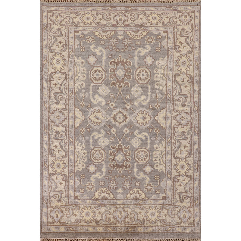 Tapis oriental en laine Oushak 4 x 6