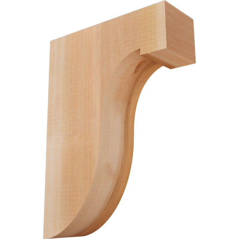 Del Monte Corbel, H 14 po x l 3,5 po x P 10 po, Lisse, Cèdre rouge