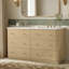 Meuble-lavabo double 60 po en chêne Aura Saffi Ridge