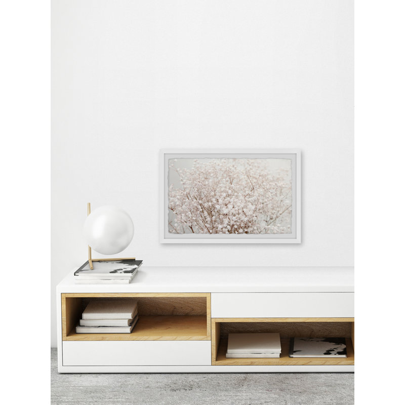 Cotton Bush - Single Picture Frame Painting, 38 cm H x 45 cm W