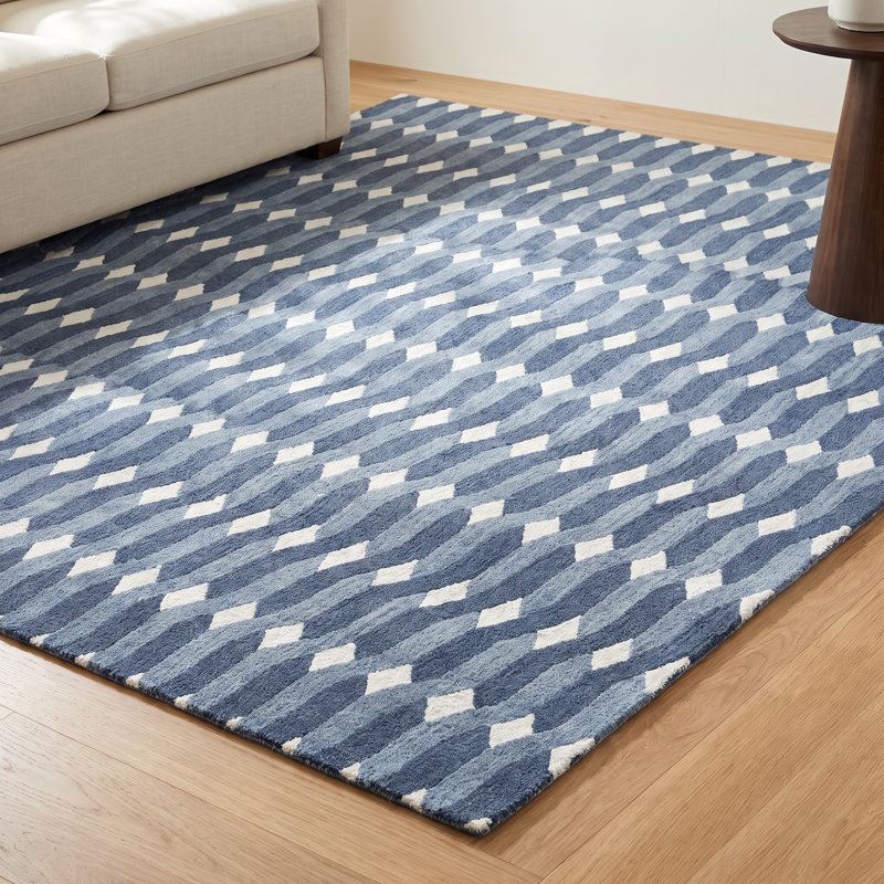 Hand Tufted Wool Woodcliff Rug, Rectangle 6' x 9'