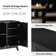 Ensemble de 2 armoires d'appoint 2 portes Maraiah
