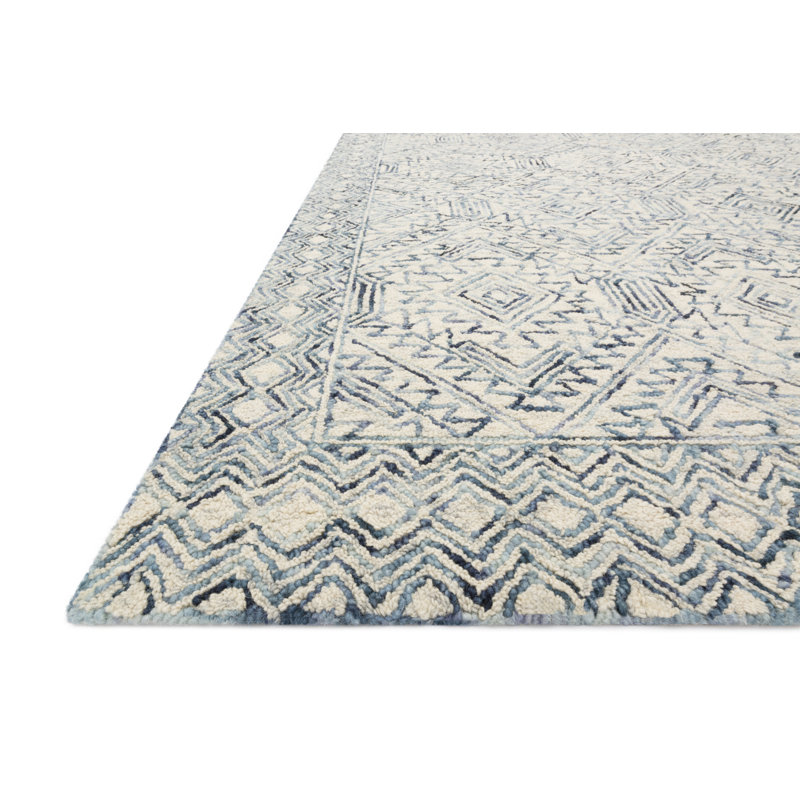 Haubert Wool Geometric Indoor Rug, Runner 2'6" x 9'9"