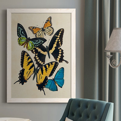 «Eisenbarth Collage Butterflies II», reproduction d'art sur toile