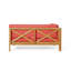 Banc d'angle en X avec table basse