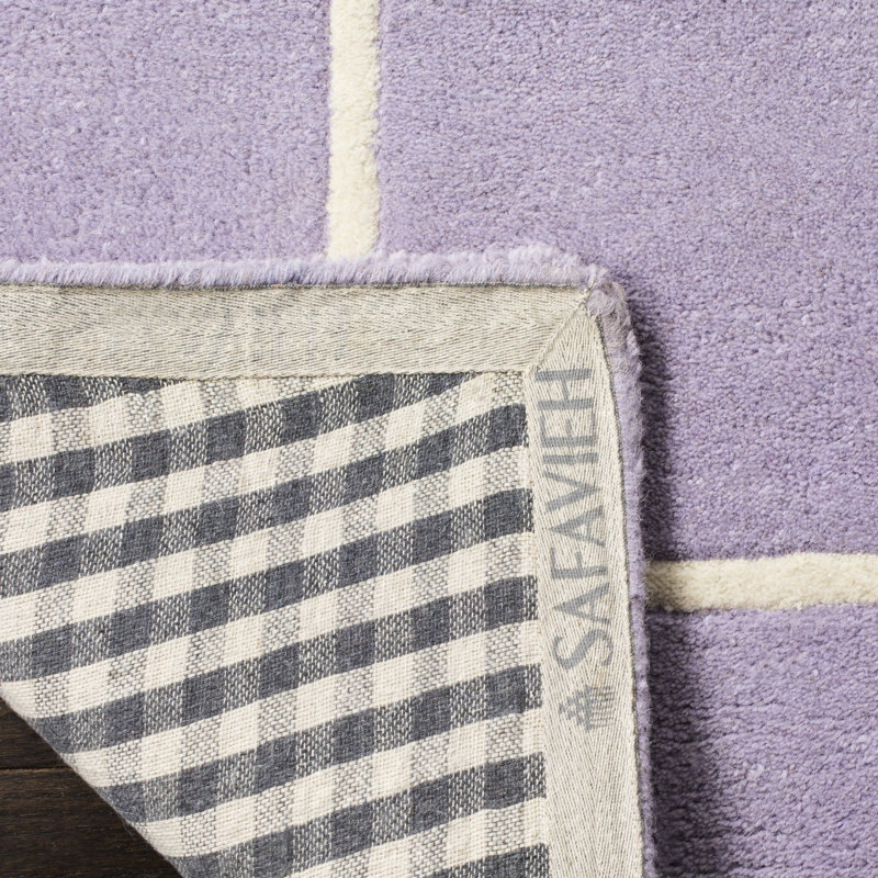 Tapis en laine touffeté à la main Cruz, Carré 3 pi