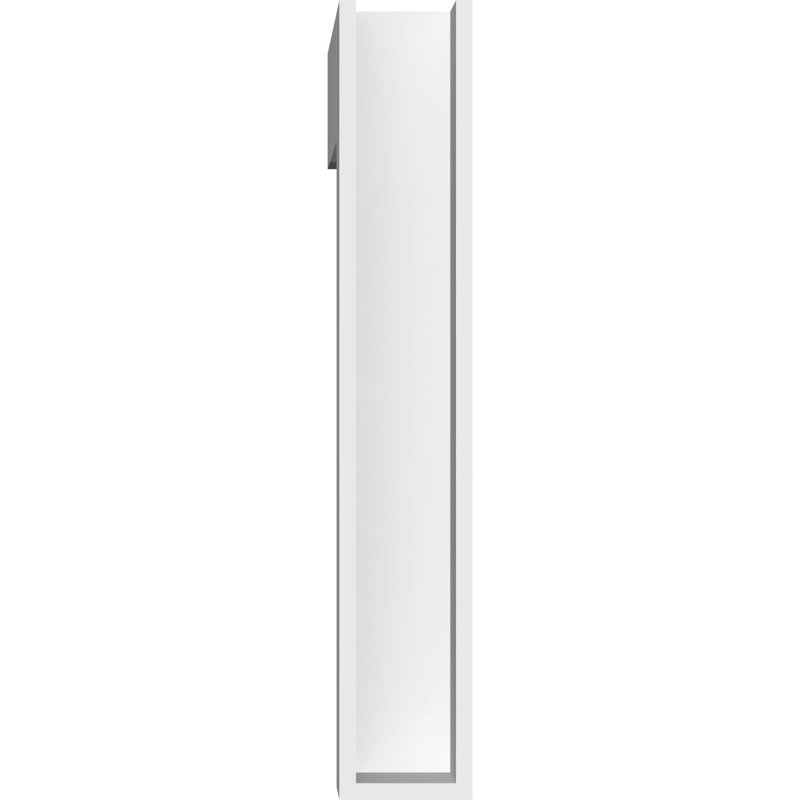 Support standard en uréthane standard avec extrémités en bloc, brun clair apprêté Carmel, H 18 po x l 3 po x P 14 po