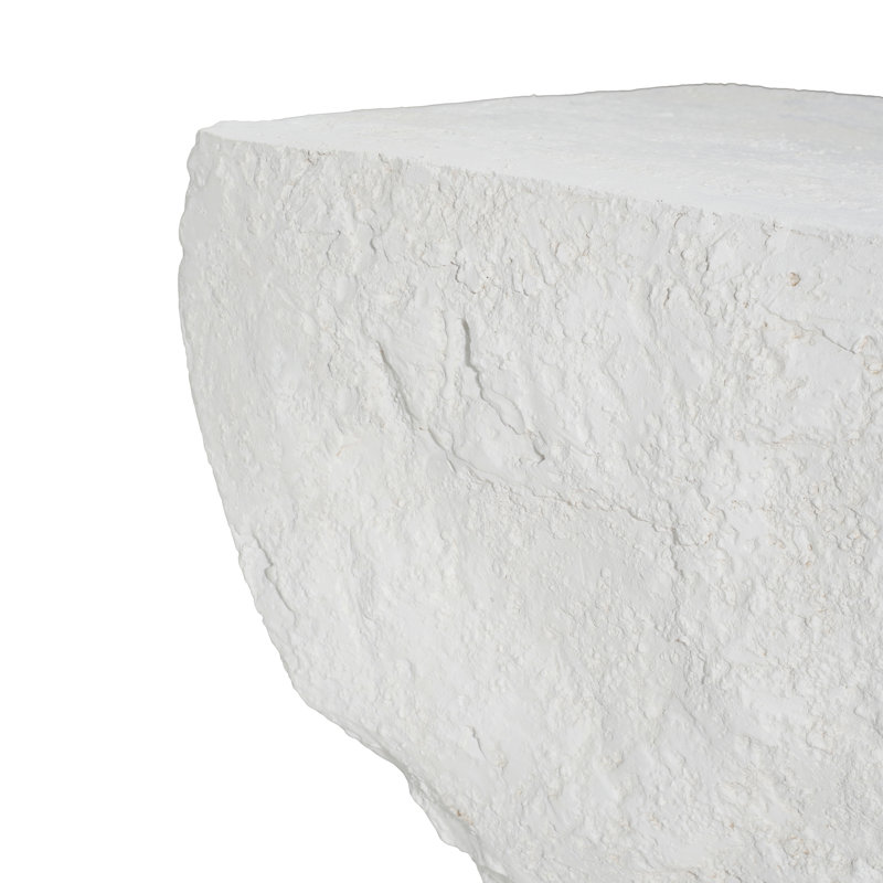 Cleo Outdoor Paito Modern Minimalist MGO Side Table, White