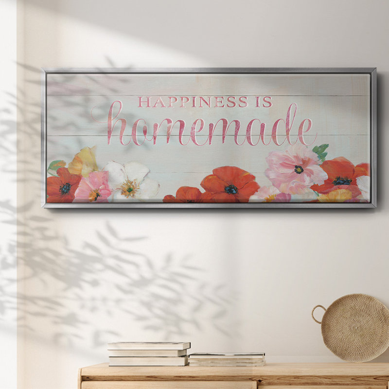 Happiness is Homemade- Framed Canvas