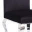 Chaises d'appoint (de 2) - Design ergonomique, siège rectangulaire noir et (2) style moderne pour les espaces pour adolescents, base en bois