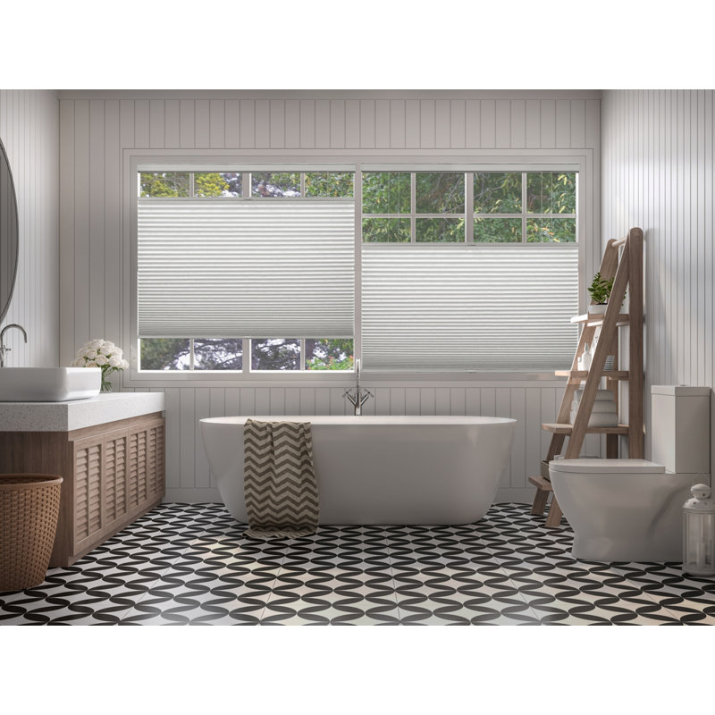 Top Down/ Bottom Up Cordless Blackout Cellular Shade, 72"L, 29"W, White