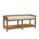Pine Isle Wicker Shelves Storage Bench