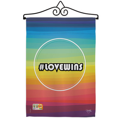 Double Sided 18.5'' H x 13'' W Polyester Flag Set