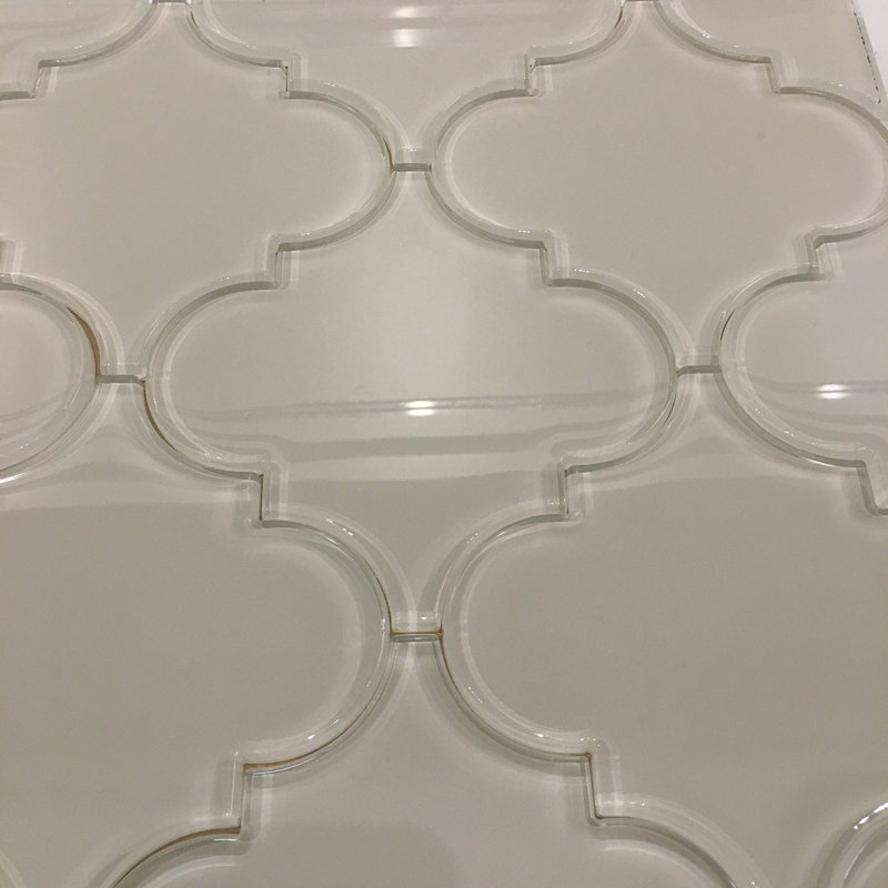 Genoa 6" x 6" Glass Wall Tile, Champagne