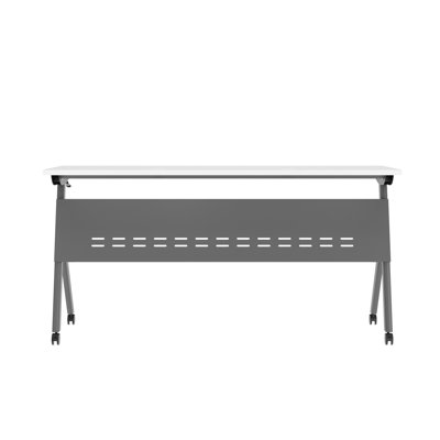 Commercial Nesting Flip Training Table With Steel Frame And Y-Legs