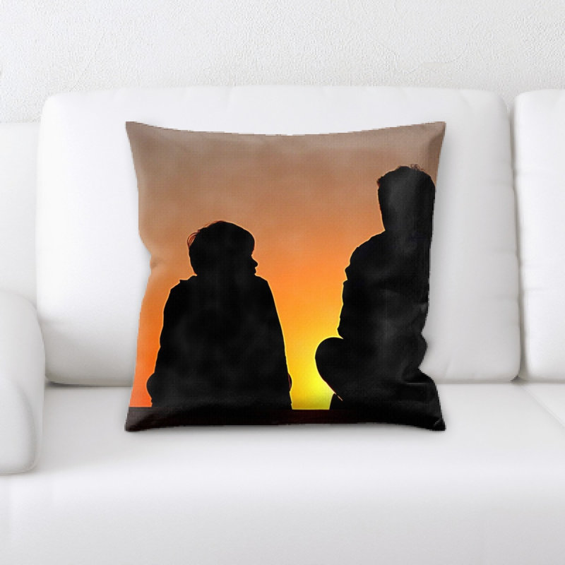 Coussin décoratif silhouette