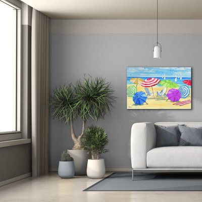 «Umbrella Coast I» par Paul Brent, art mural sur toile »par Paul Brent