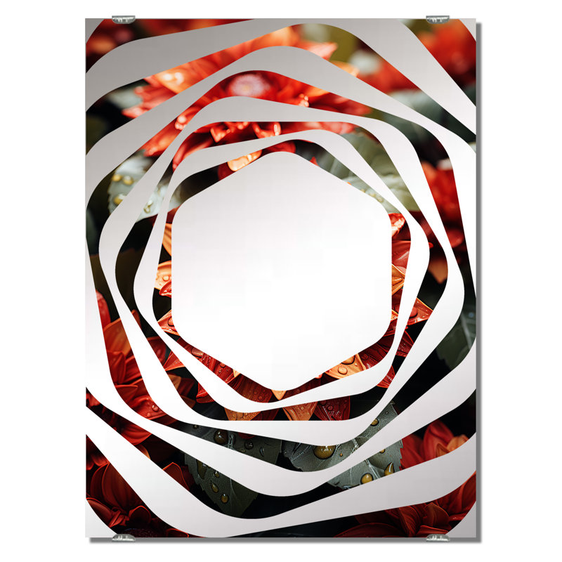 Majoros - miroir mural tournesols MIR141735, 32 po x 24 po