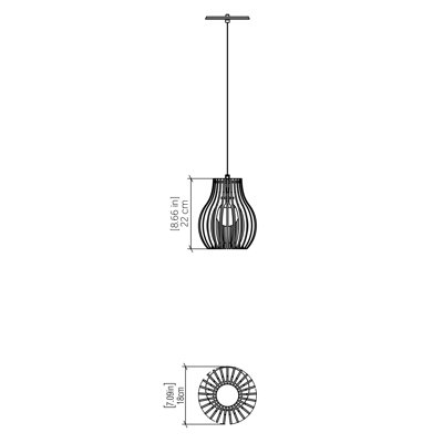 Stecche Di Legno 1 - Light Pendant