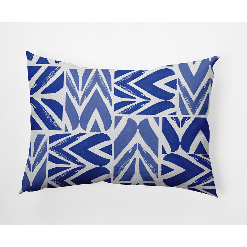 Square Cotton Pillow Cover & Insert, Blue