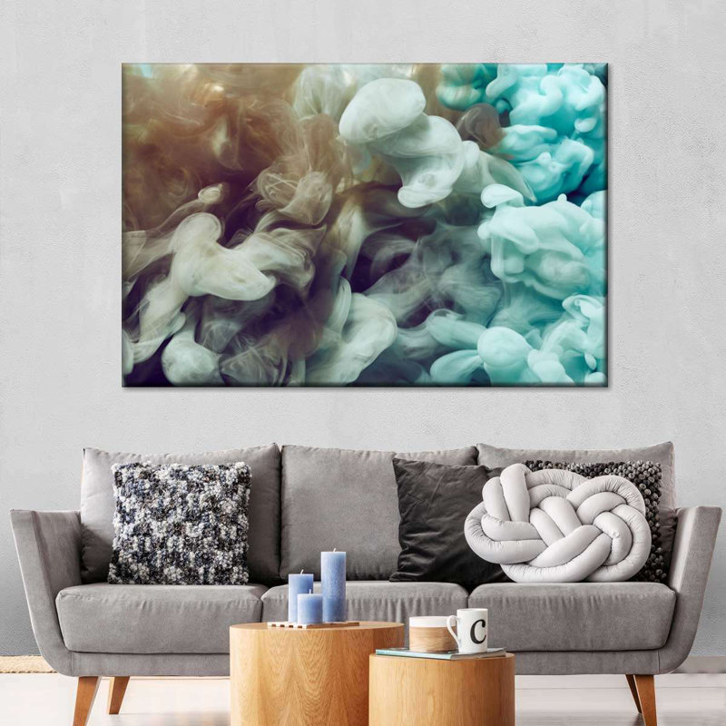 «Abstract Smoke», reproduction sur toile, H 8 po x l 12 po x P 1 po