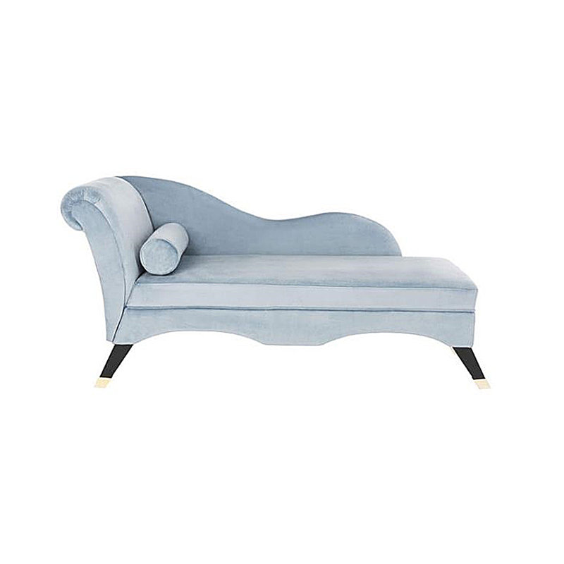 Chaise simple en velours moderne