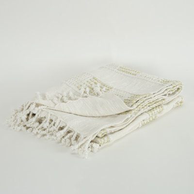 Alora Cotton Hand Woven Throw Blanket