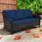 Outdoor Wicker Sofa With Cushions-1399502873