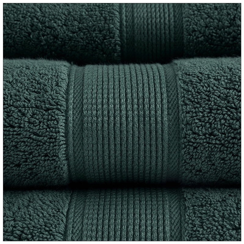 100% Cotton Super Plush Mulit-Size Set, Dark Green
