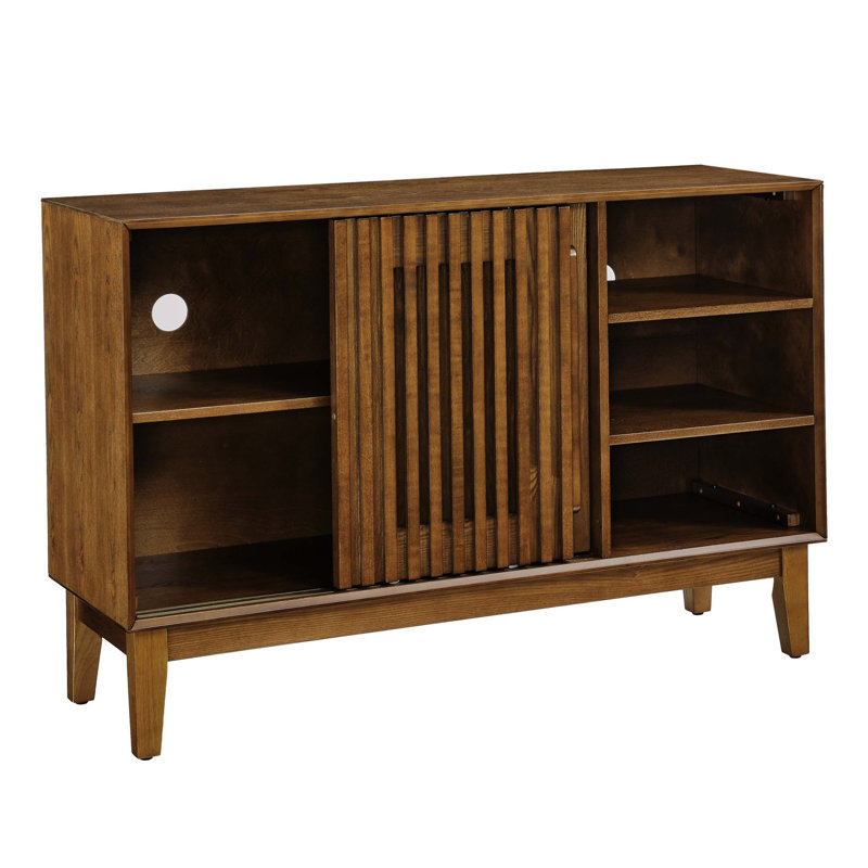 Sideboard Buffet Cabinet with Ample Storage, Farmhouse Fluted Design, Suitable for Multiple Rooms as TV Media Console and More