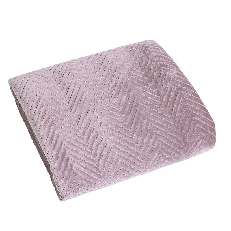 Lola-Lee Hand Woven Throw Blanket, Powder Pink