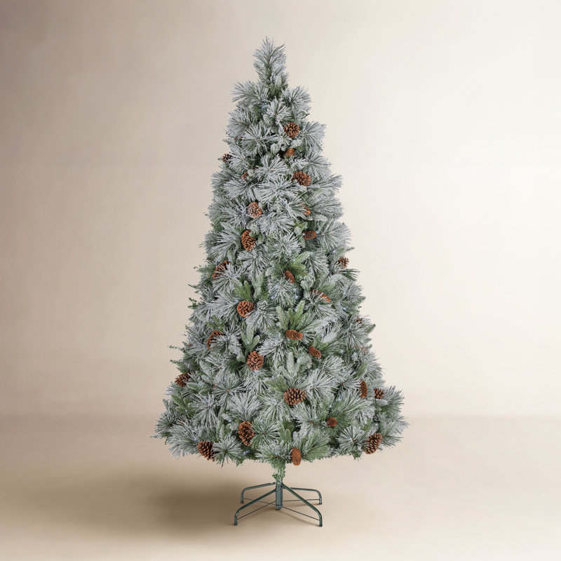 5 ft. Pre Lit Warm White LED Lightly Flocked Snowbell Pine