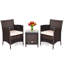 Ensemble de conversation en rotin pour patio avec coussins de 3 pièces Ailith-1698365661