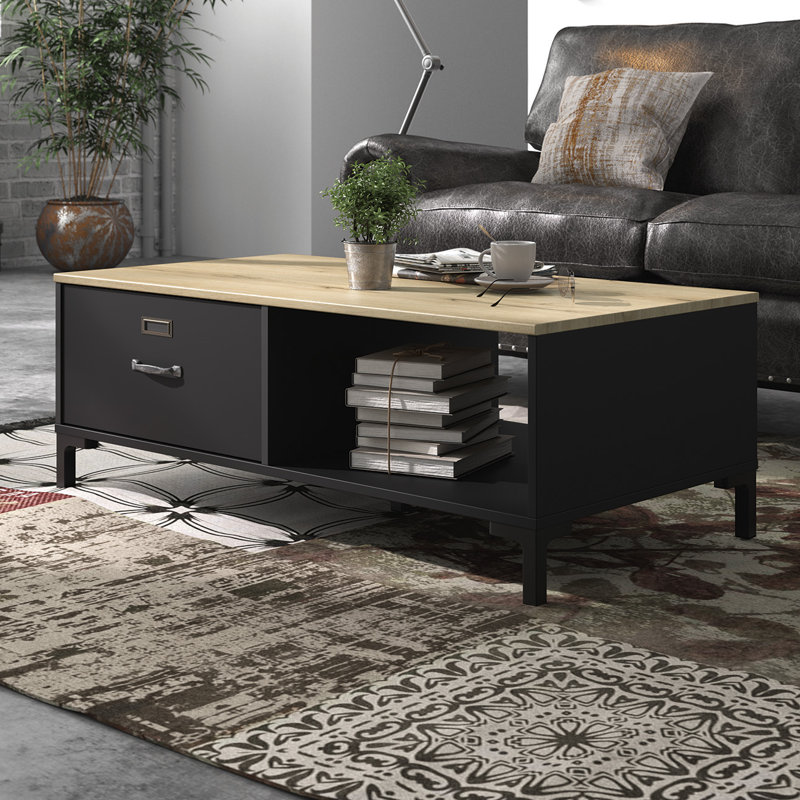 Chicasaw Four Leg Coffee Table with Storage