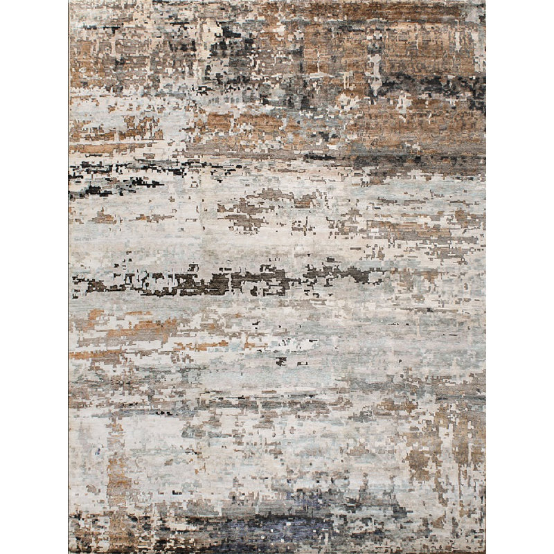 Tapis rectangulaire noué à la main 14 pi x 20 pi Rectangle