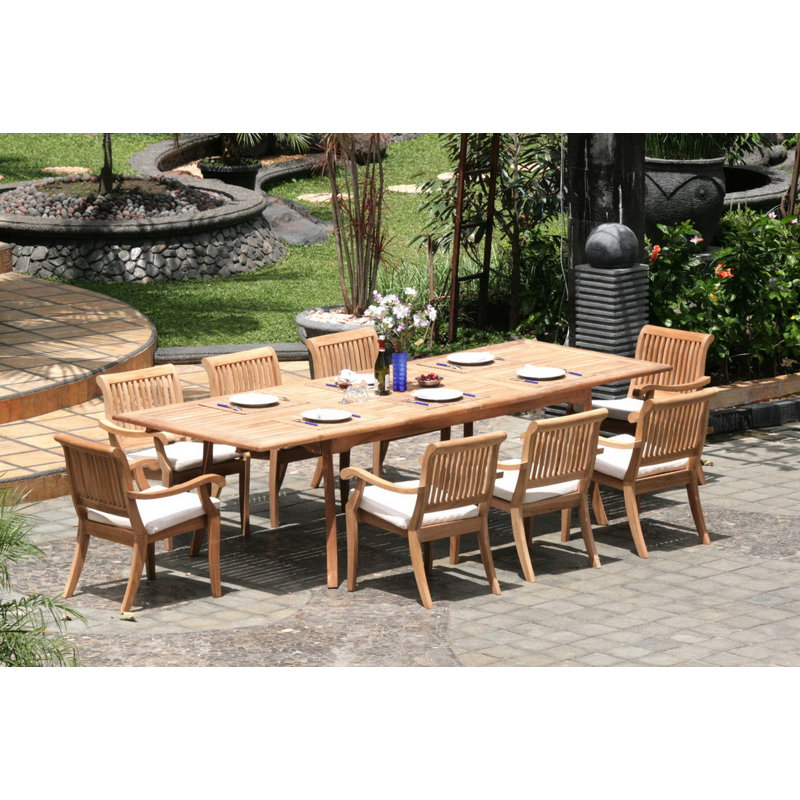 Arbor Outdoor 9 - Piece Teak Dining Set