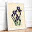 Iris Study Botanical - Framed Print-917982962-917982963