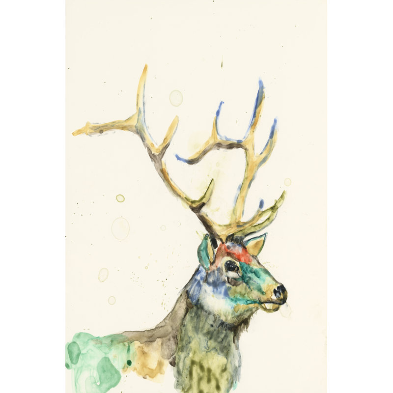 Hi Fi Wildlife III by Jennifer Goldberger - Wrapped Canvas Rectangle Painting, 46cm H x 30cm W