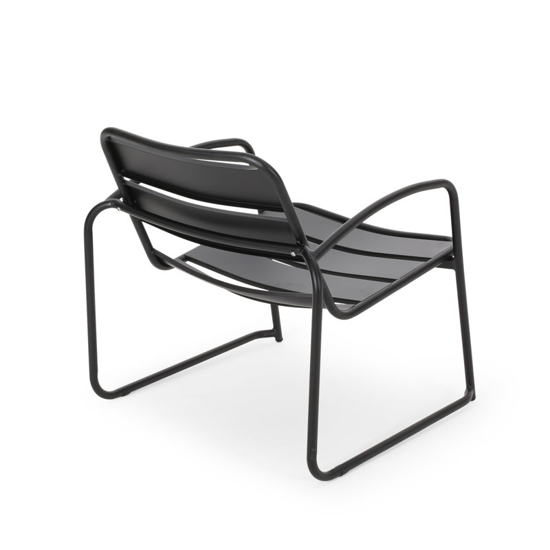 Chair: Matte Black Iron, Making Backyard & Patio More Appealing, 25.57 In. Height, 13.45 Lb Delightful In 25.09 Depth,