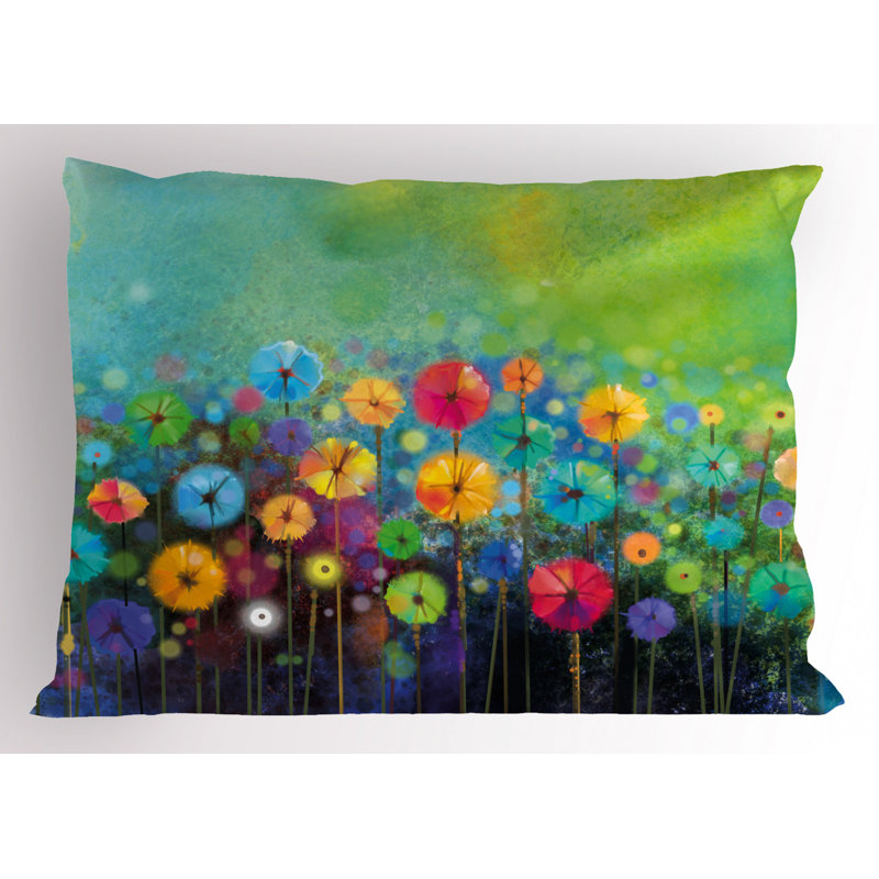 Garden Polyester Floral Sham Set, Twin