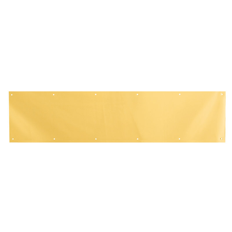 Plaque de protection en laiton massif 8 po x 34 po, finition laiton poli (paquet simple), H 1,38 po x l 10,38 po x P 37,75 po