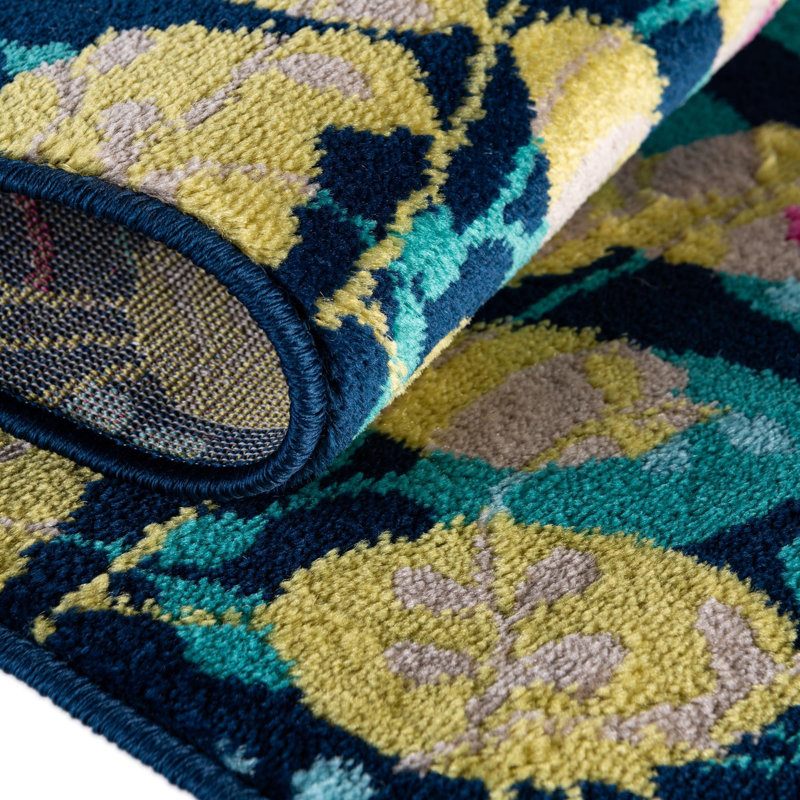 Analiese Floral Indoor Rug, Octagon 5'3" x 5'3"