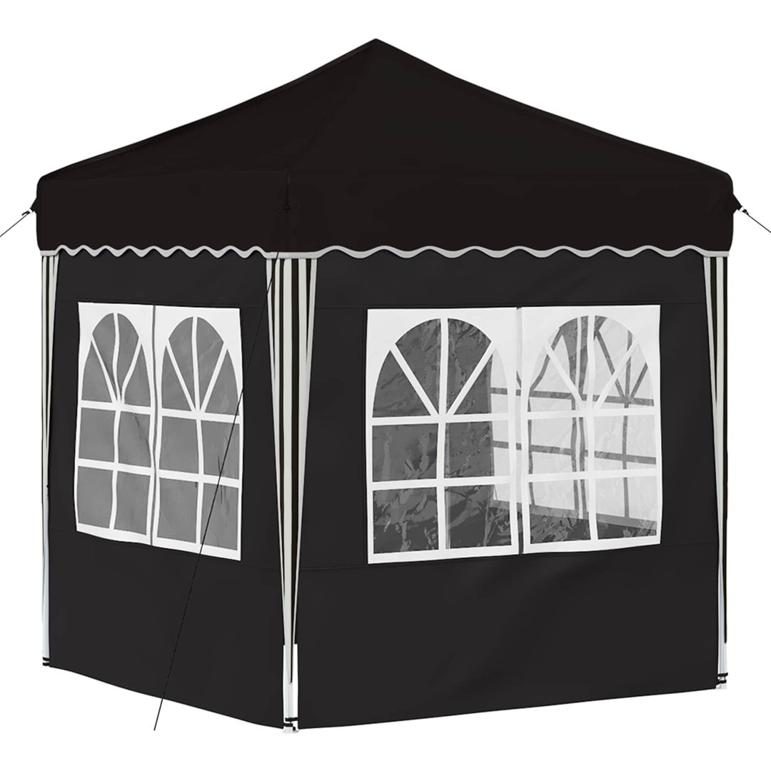 Vidaxl Pop-Up Party Tent Black 195 X 195 X 245 Cm Oxford Fabric - Image 2