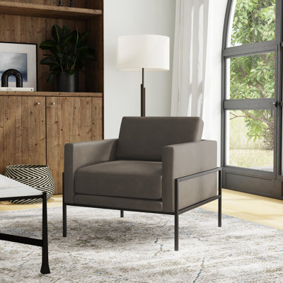 Oliverio 30.5'' Wide Metal Leg Accent Chair
