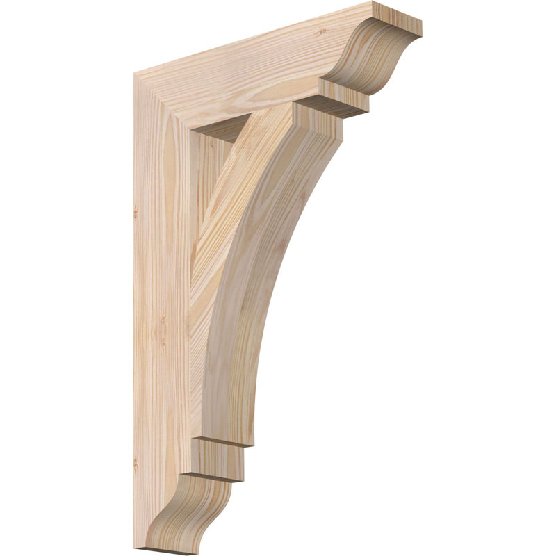 Support traditionnel Thorton, Douglas (lisse), H 22 po x l 3,5 po x P 14 po